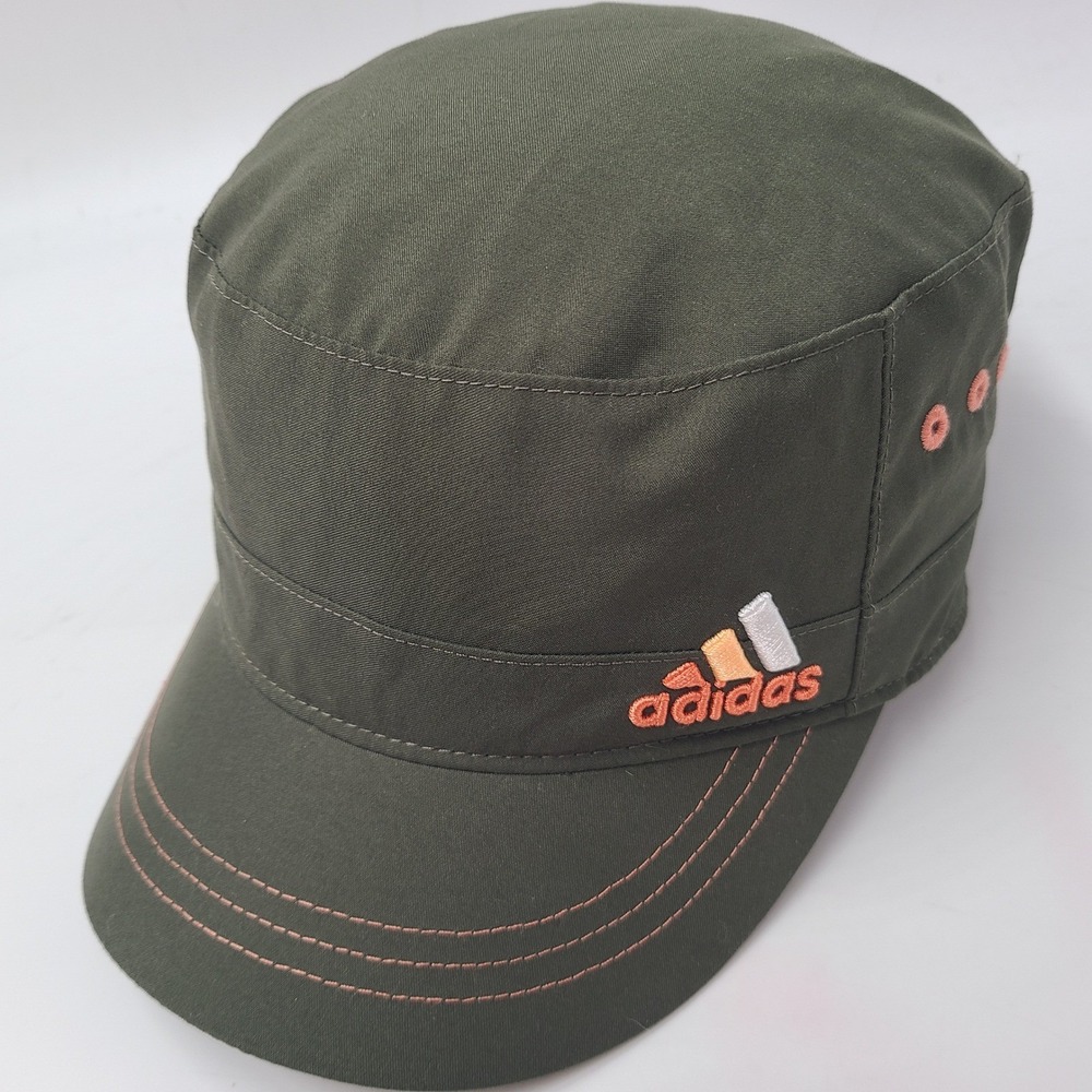 Adidas Hat Strapback Green Pink Cadet Military Army Cap Biker Casual Logo Womens